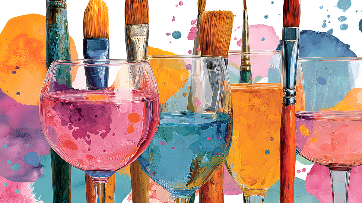 Atelier | Arte vino - Comment faire des aquarelles avec les tannins du vin