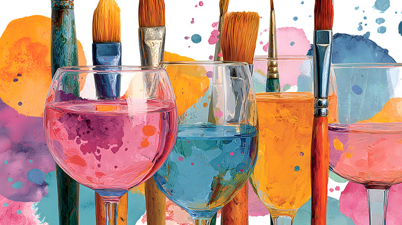 Atelier | Arte vino - Comment faire des aquarelles avec les tannins du vin