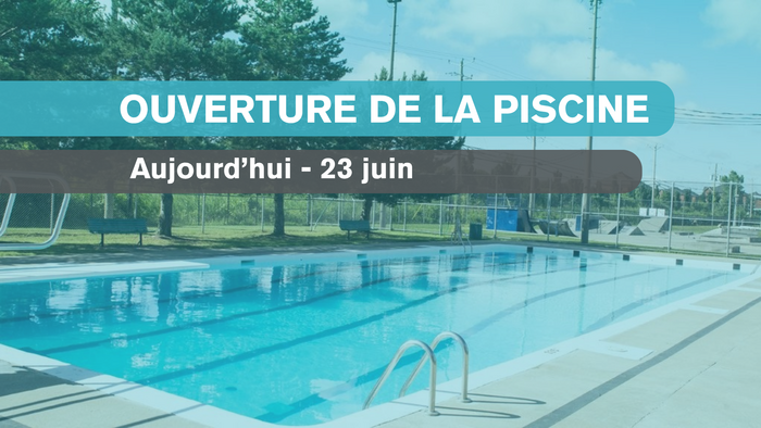 C’est le grand jour : ouverture de la piscine municipale