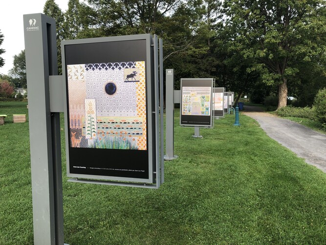 Nouvelle exposition au Sentier des arts - Selon la lumière par Anne-Lise Courchay